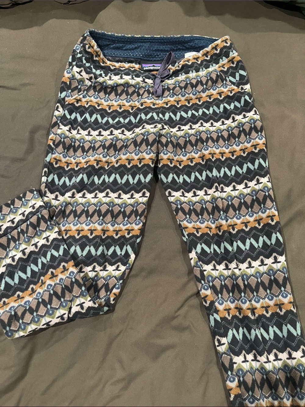 W’s Patagonia Micro D Patterned Fleece Joggers
